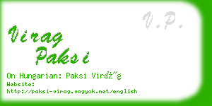 virag paksi business card